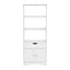 Artiss Bathroom Floor Storage Cabinet with 2 Drawers 3 Open Shelves 2 Doors White