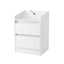 Artiss Bedside Table Nightstand with Charging Station 2 Drawers LED White