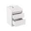 Artiss Bedside Table Nightstand with Charging Station 2 Drawers LED White