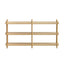 Artiss Bookshelf 3 Tiers Bookcase Display Shelves Wooden Storage Stand Rack Pine
