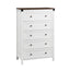 Artiss 5 Chest of Drawers Storage Tallboy White & Walnut