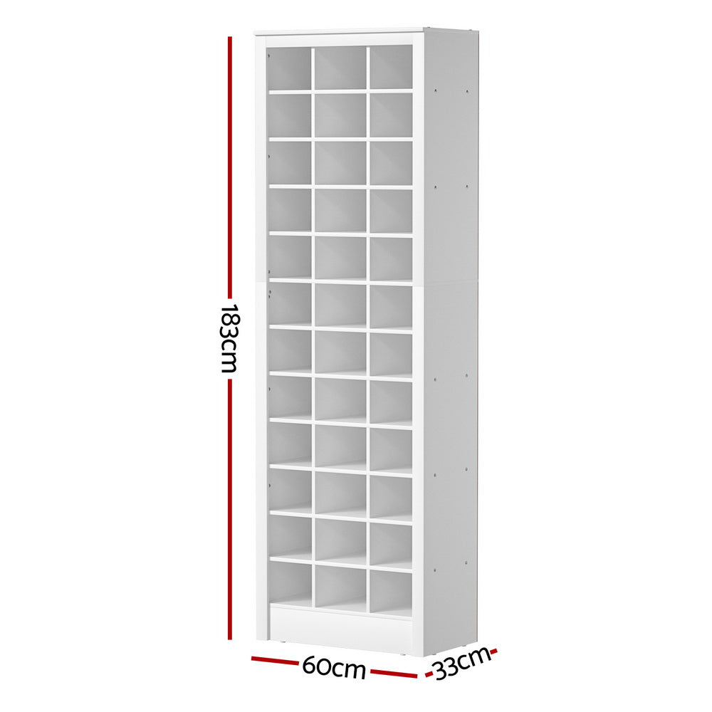 Artiss Shoe Rack 12-tier 36 Pairs Storage White