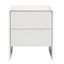 Artiss Bedside Table 2 Drawers - Beige