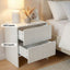 Artiss Bedside Table 2 Drawers - Beige