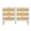 Artiss Chest of 6 Drawers Lowboy Cabinet White