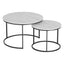 Artiss Nesting Coffee Table Set of 2 Marble Effect