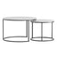 Artiss Nesting Coffee Table Set of 2 Marble Effect