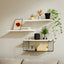 Artiss Floating Wall Shelf Set of 3 White
