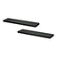 Artiss Floating Wall Shelf Set of 2 Black 90CM