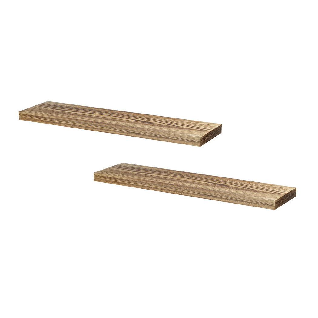 Artiss Floating Wall Shelf Set of 2 Wood 90CM