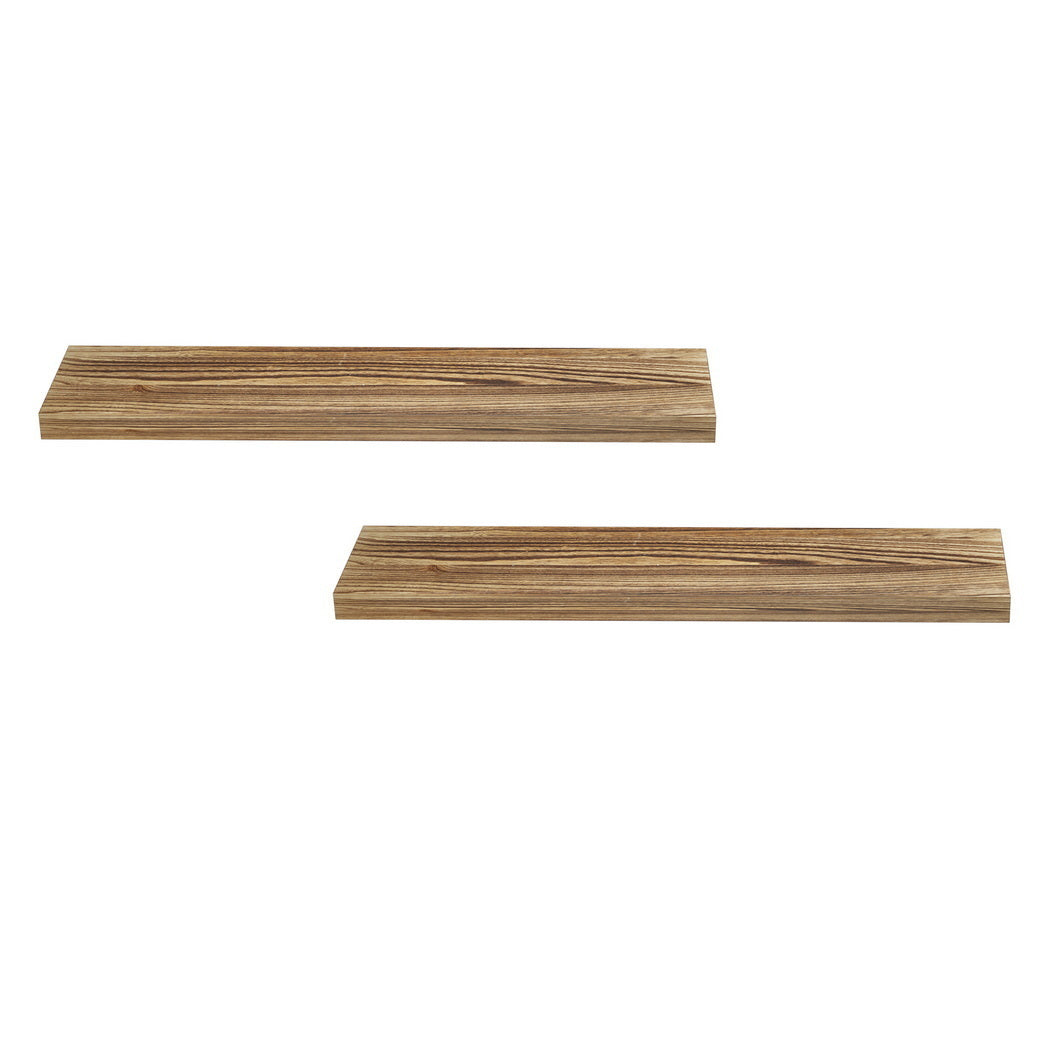 Artiss Floating Wall Shelf Set of 2 Wood 90CM