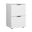 Artiss Filing Cabinet Files Storage Office Shelves File Organiser White 2 Drawer