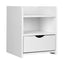 Artiss Bedside Table Drawer - White