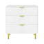 Artiss 3 Chest of Drawers Lowboy Cabinet White