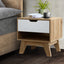 Artiss Bedside Table Drawer Nightstand Shelf Cabinet Storage Lamp Side Wooden