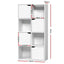 Artiss Display Shelf 8 Cube Storage 4 Door Cabinet Organiser Bookshelf Unit White