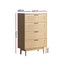 Artiss 4 Chest of Drawers Rattan Tallboy Cabinet Bedroom Clothes Storage Wood