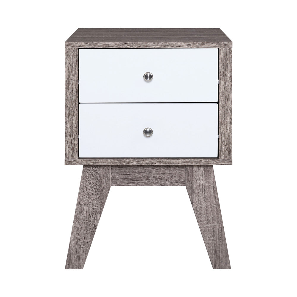 Artiss Bedside Tables Drawers Side Table Nightstand Storage Cabinet Wood