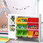 Keezi 8 Bins Kids Toy Box Storage Organiser Rack Bookshelf Drawer Cabinet