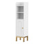 Artiss Bathroom Storage Cabinet Floor Organizer Toilet Corner Adjustable Shelf with Door White