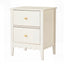 Artiss Bedside Table 2 Drawers Bedroom Storage Nightstand White