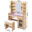 Artiss Dressing Table Vanity Desk Set 10 LED Bulbs RGB Light Wood