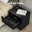 Artiss Bedside Table 2 Drawers - BODEN Black