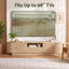 Artiss 220cm TV Unit Rounded Edge Slide Side Cabinet Door Pine