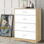 Artiss 4 Chest of Drawers Tallboy Dresser Table Bedroom Storage White Wood Cabinet