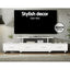 Artiss TV Cabinet Entertainment Unit Stand Wooden 160CM To 220CM Lowline Storage Drawers White