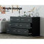 Artiss 6 Chest of Drawers Cabinet Dresser Table Tallboy Lowboy Storage Black