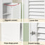 Artiss Bathroom Storage Cabinet 170cm Tall Slim Organiser Toilet Corner Adjustable Shelf Louver Door White