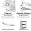 Artiss 2x Shoe Cabinet Storage Organiser 2 Flip Drawer White