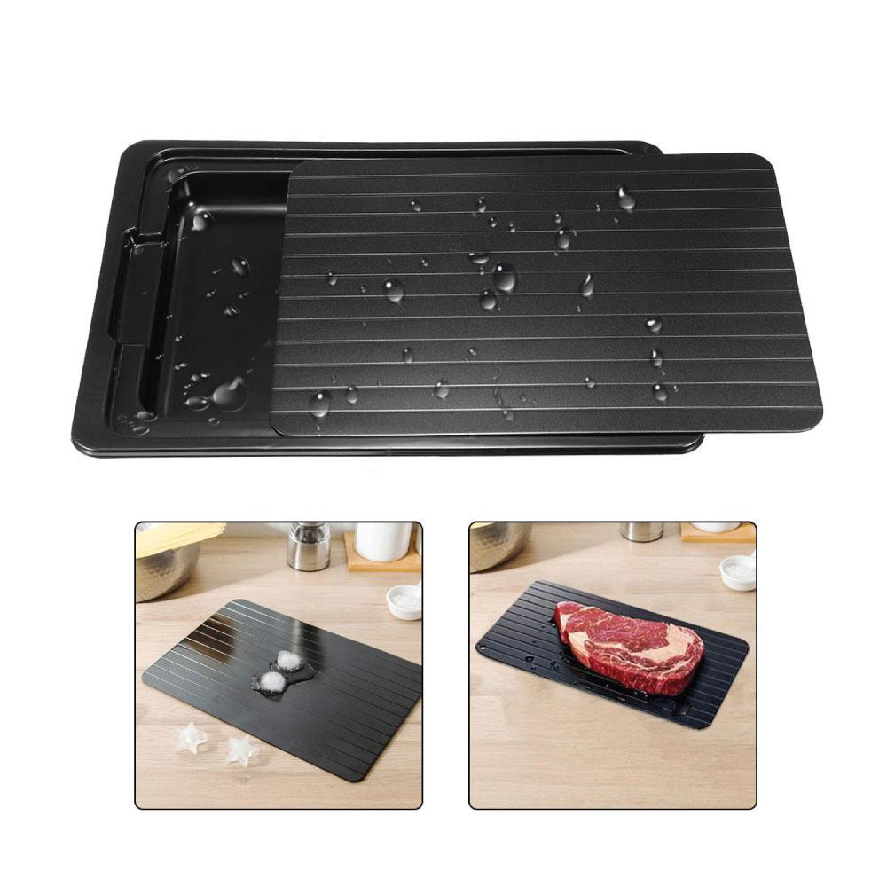 Fast Defrosting Meat Tray FDA Approved - Medium Miracle Aluminium Thawing Plate