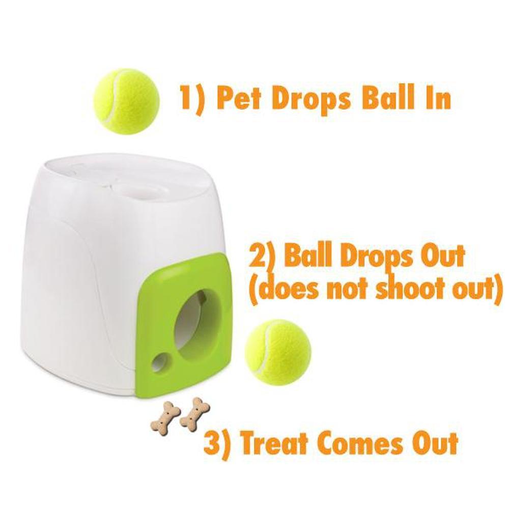 Fetch N Treat Dog Toy - Interactive Ball Roll and Reward Pet Play - All For Paws
