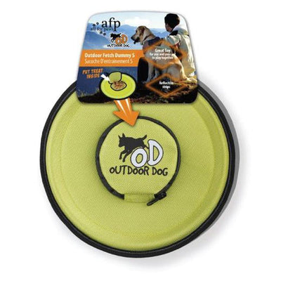 Flying Disc Fetch Dummy With Treat - Interactive Outdoor Dog Toy