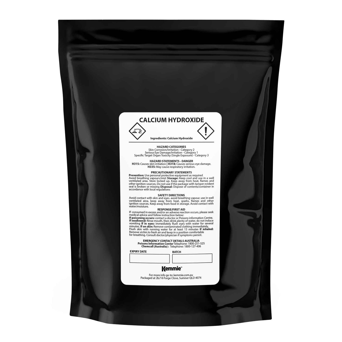 Food Grade Calcium Hydroxide Powder Bags - FCC Hydrated Slaked Pickling Bulk