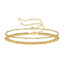 Full gold ball double chain bracelet – Tarnish Proof Jewellery
