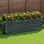 Green Fingers Garden Bed 240x80x77cm Planter Box Raised Container Galvanised Herb