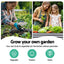 2x Green Fingers Raised Garden Bed 320X80X56cm Oval Planter Box