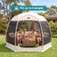 Instahut Gazebo Pop Up Tent 2.7x1.35m Outdoor Marquee Camping Screen 6 Sided