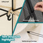 Instahut Gazebo Pop Up Tent 2.7x1.35m Outdoor Marquee Camping Screen 6 Sided