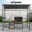 Instahut Gazebo Outdoor BBQ Grill Patio Garden Marquee Shade Shelter Shelf Hooks Grey