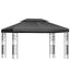 Instahut Gazebo 4x3m Marquee Outdoor Wedding Party Event Tent Home Iron Art Shade Grey