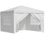 Instahut Gazebo 3x3 Pop Up Marquee Folding Tent Wedding Gazebos Camping Outdoor Canopy White