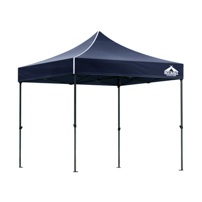 Instahut Gazebo Pop Up Marquee 3x3m Outdoor Tent Folding Wedding Gazebos Navy