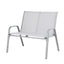 Gardeon Garden Bench Seat Steel Outdoor Patio Park Lounge Backyard Chair Grey
