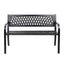 Gardeon Steel Modern Garden Bench - Black