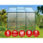 Greenfingers Greenhouse Aluminum Green House Garden Shed Polycarbonate 1.9x1.9M