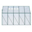 Greenfingers Greenhouse 3x1.27x2.13M Lean-to Aluminium Polycarbonate Green House Garden Shed